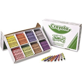 Binney & Smith / Crayola CRAYOLA JUMBO CLASSPACK CRAYONS, 25 EACH OF 8 COLORS, 200/BOX