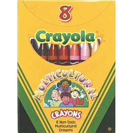 Binney & Smith / Crayola CRAYOLA MULTICULTURAL CRAYONS, 8 SKIN TONE COLORS/BOX