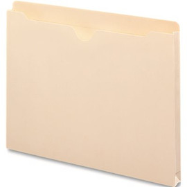 SMEAD MFG. DOUBLE-PLY TOP FILE JACKETS, ONE INCH EXPANSION, LETTER, 11 POINT MANILA, 50/BOX