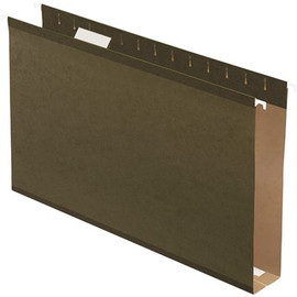 Pendaflex 2 in. Reinforced Hanging Kraft File Folders, Legal, Standard Green (25-Box)