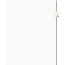 Avery Dennison AVERY AVERY-STYLE LEGAL SIDE TAB DIVIDER, TITLE: 5, LETTER, WHITE, 25/PACK