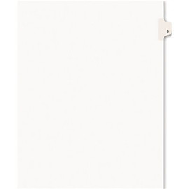 Avery Dennison AVERY AVERY-STYLE LEGAL SIDE TAB DIVIDER, TITLE: 3, LETTER, WHITE, 25/PACK