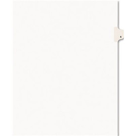 Avery Dennison AVERY AVERY-STYLE LEGAL SIDE TAB DIVIDER, TITLE: 6, LETTER, WHITE, 25/PACK