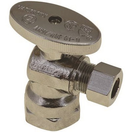 Premier Quarter Turn Angle Stop, 1/2 in. IPS x 1/2 in. Slip Joint, Lead Free