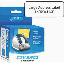 Dymo ADDRESS LABELS, 1-2/5 X 3-1/2, WHITE, 520/BOX