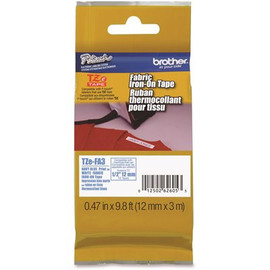 Brother Industrial Series 1/2 in. x 9.8 ft. Navy-On-White Fabric Iron-On Tape