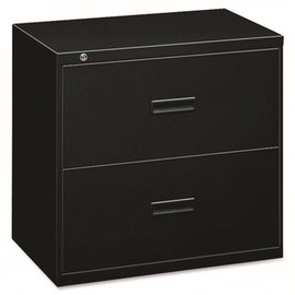 Basyx 400 Series 2-Drawer 30 in. W x 28-3/8 in. H x 19-1/4 in. D Black Lateral File