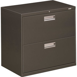 Basyx 600 Series 2-Drawer 30 in. W x 19-1/4 in. D Charcoal Lateral File