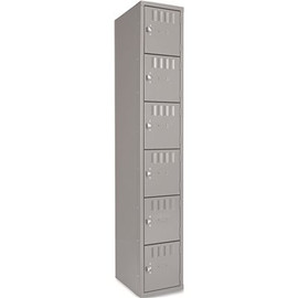 TENNSCO BOX COMPARTMENTS, 12W X 18D X 72H, MEDIUM GRAY