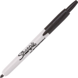 Sharpie COPY 0 Retractable Permanent Marker, Fine Point Black