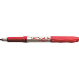 BIC Corp. BIC  MARK-IT PERMANENT MARKERS, FINE POINT, RAMBUNCTIOUS RED, DOZEN