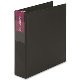 Avery Dennison AVERY DURABLE EZ-TURN RING BINDER WITH LABEL HOLDER, 11 X 8-1/2, 2" CAPACITY, BLACK