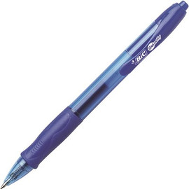 BIC 12 Velocity Roller Ball Retractable Medium Point Gel Pen, Blue Ink