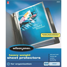 ACCO Brands HEAVY WEIGHT SHEET PROTECTOR, CLEAR, 50/BOX