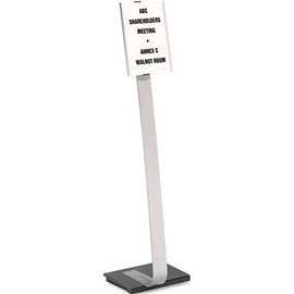 Durable Office Products Corp. DURABLE INFO SIGN DUO FLOOR STAND, LETTER-SIZE INSERTS, 15 X 44-1/2, CLEAR