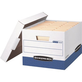 Bankers Box 10.4 in. L x 12.8 in. W x 16.5 in. D R-Kive Storage Moving Boxes