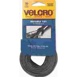 VELCRO Brand 8 in. x 1/2 in. Reusable Ties (50-Pack)