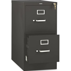 HON COMPANY 510 SERIES TWO-DRAWER FULL-SUSPENSION FILE, LETTER, 29H X25D, BLACK