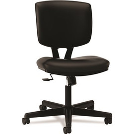 HON COMPANY VOLT SERIES TASK CHAIR WITH SYNCHRO-TILT, BLACK LEATHER