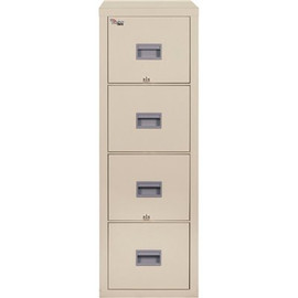 FireKing Patriot Insulated 17-3/4 in. W x 31-5/8 in. D x 52-3/4 in. H 4-Drawer Fire File Parchment