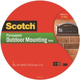 Scotch 1 in. x 37-1/2 ft. Permanent Outdoor Mounting Tape