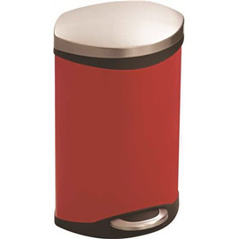Safco 3 Gal. Red Touchless Ellipse Medical Step-On Trash Can