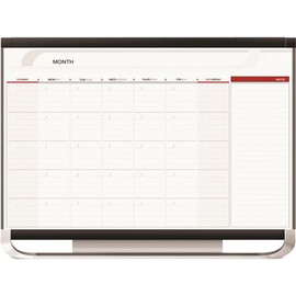 QUARTET MFG. PRESTIGE 2 TOTAL ERASE MONTHLY CALENDAR, 48 IN X 36 IN , GRAPHITE COLOR FRAME QUARTET MFG. PRESTIGE 2 TOTAL ERASE MONTHLY CALENDAR, 48 IN X 36 IN , GRAPHITE COLOR FRAME