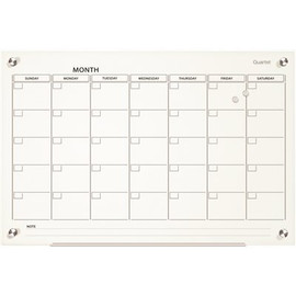 Quartet INFINITY MAGNETIC GLASS CALENDAR BOARD, 48 IN X 36 IN