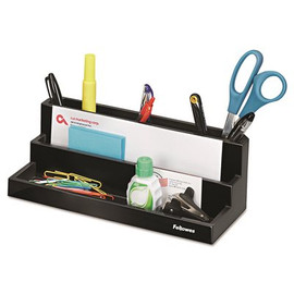 Fellowes Mfg. DESIGNER SUITES DESKTOP ORGANIZER, 11 1/10 IN.X 5 IN. X 3 9/10 IN., BLACK PEARL