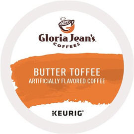 Gloria Jean's Butter Toffee Coffee K-Cups (24 per Box)