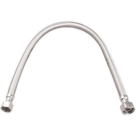DuraPro 3/8 in. Compression x 1/2 in. FIP x 16 in. Braided Stainless Steel Faucet Supply Line