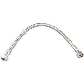 DuraPro 1/2 in. Compression x 1/2 in. FIP x 20 in. Braided Stainless Steel Faucet Supply Line