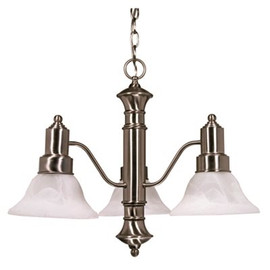 Monument 3-Light Brushed Nickel Chandelier