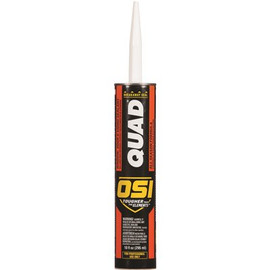 OSI QUAD Advanced Formula 10 fl. oz. White #001 Exterior Window, Door, and Siding Sealant VOC CA