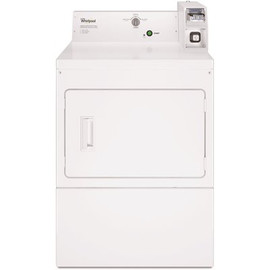Whirlpool 7.4 cu. ft. 240-Volt White Commercial Electric Vented Dryer Coin Operated