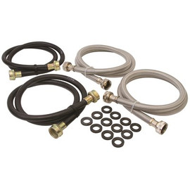 GE INCLUDES 12-PK WASHERS, 2- PK 4 FT RUBBER INLET HOSES