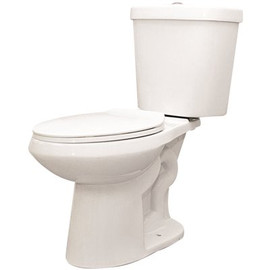 Premier Select 2-Piece 1.1/1.6 GPF Dual Flush High Efficiency Elongated Toilet in White, Seat Included