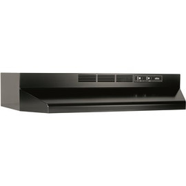 Broan-NuTone 41000 Series 30 in. Ductless Under Cabinet Range Hood with Light in Black