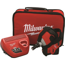 Milwaukee M12 12-Volt Lithium-Ion Cordless Palm Nailer Kit with One 1.5Ah Battery, Charger and Tool Bag