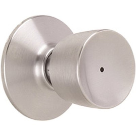 Schlage BELL Bed/Bath Door Knob, SATIN CHROME