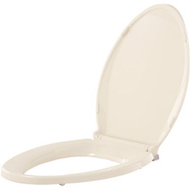 KOHLER Grip-Tight Cachet Q3 Elongated Closed-Front Toilet Seat in Biscuit