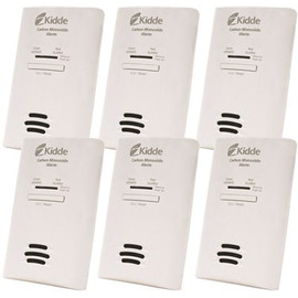 Kidde Firex Plug-In Carbon Monoxide Detector with AA Battery Backup (6-Pack)
