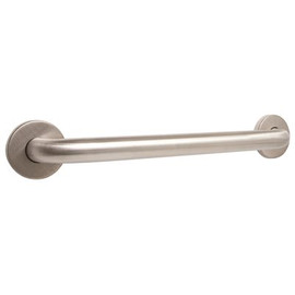 WingIts Premium Series 16 in. x 1.25 in. Grab Bar in Satin Stainless Steel (19 in. Overall Length)