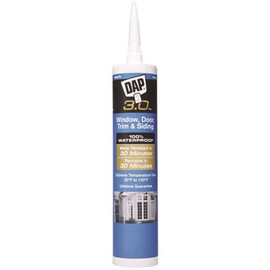 DAP 3.0 9 oz. White Exterior/Interior Window, Door, and Siding Sealant