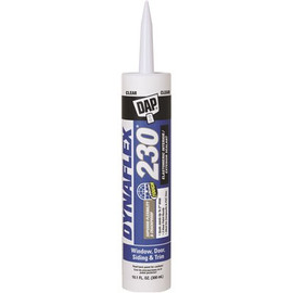 DAP Dynaflex 230 10.1 oz. Clear Premium Elastomeric Exterior/Interior Window, Door and Trim Sealant