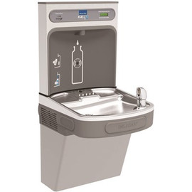 Elkay Water Cooler Bottle Filling Station Single in LT Gray, REF