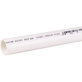 Genova Products 3/4 in. x 10 ft. PVC SDR-21 Pressure Plain End Pipe