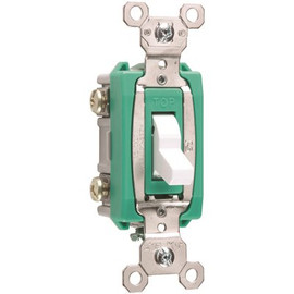 Legrand Pass & Seymour 30 Amp Double Pole Industrial Toggle Switch, White