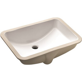 KOHLER Ladena 20-7/8 in. Undermount Bathroom Sink in White with Overflow Drain