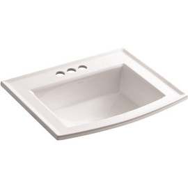 KOHLER Archer 22-5/8 in. Drop-In Vitreous China Bathroom Sink with Overflow Drain in White